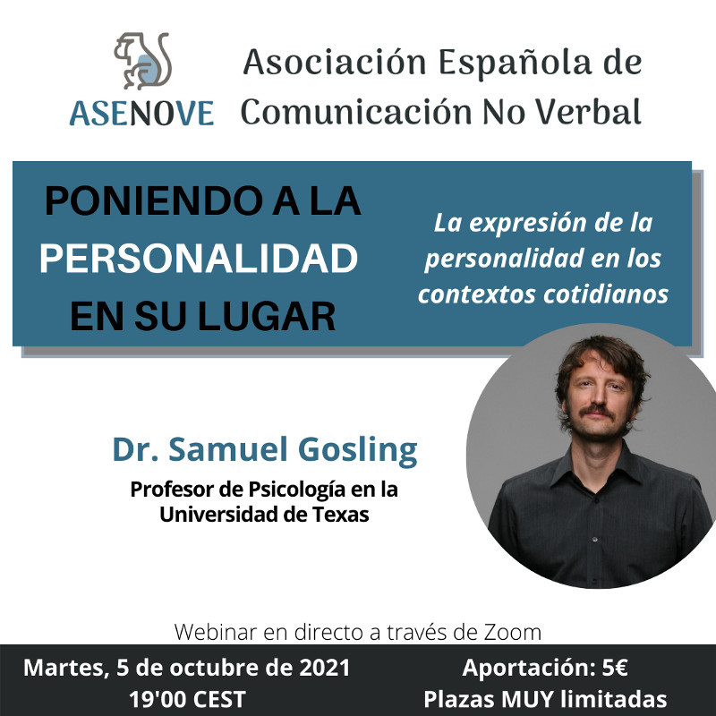 Webinar Dr. Samuel Gosling